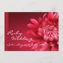 ルビー婚約パーティー招待40周年 招待状