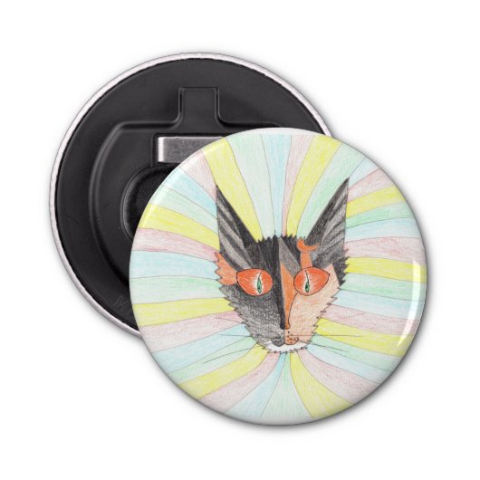 ルビー子猫がボトル 栓抜き (正面)