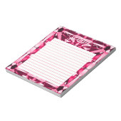 ルビー宝石が並パーソナライズされたんだ ノートパッド (回転)