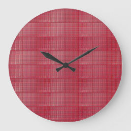 ルビー宝石アート（赤） ラージ壁時計