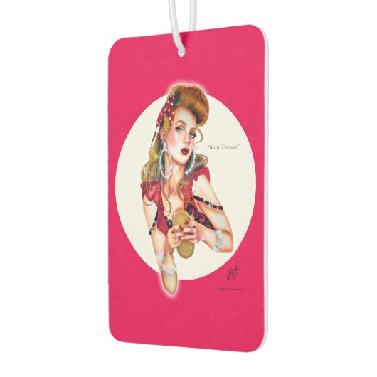 ルビー火曜日byエリザベスオースティンエアーフレッシュナー カーエアーフレッシュナー (左)