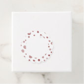 ルビー紙吹雪水色ドットメッセージカード フェイバータグ (インサイチュ)