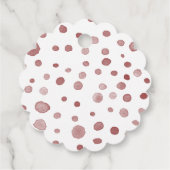 ルビー紙吹雪水色ドットメッセージカード フェイバータグ (裏面)