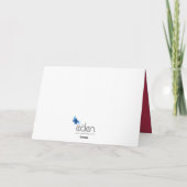 ルビー結婚の誕生40周年の写真 カード (裏面)