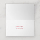 ルビー結婚の40周年象カスタマイズ プレイスカード (内部開封)