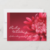 ルビー結婚式招待状40th 招待状 (正面)