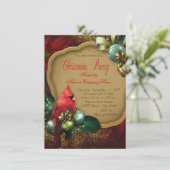 ルビー色のカーディナルクリスマスパーティー 招待状 (スタンド正面)