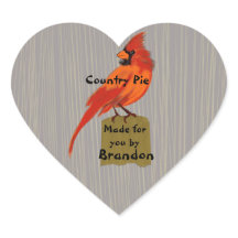 ルビー色のカーディナル　焼き菓子　缶詰ラベル