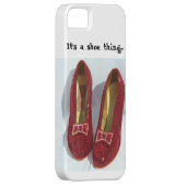 ルビー色のスリッパの携帯電話の箱 Case-Mate iPhoneケース (裏面/右)