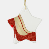 ルビー色のスリッパ セラミックオーナメント (右)