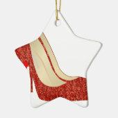 ルビー色のスリッパ セラミックオーナメント (左)