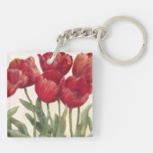 ルビー色のチューリップ キーホルダー (裏面)