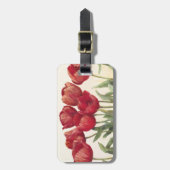ルビー色のチューリップ ラゲッジタグ (正面縦)