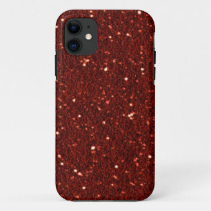 ルビー色のフェイクなグリッターの穹窖のiPhone 5の場合 iPhone 11 ケース