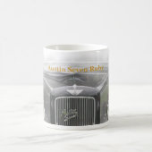 ルビー色のマグの白、オースティン7のルビー コーヒーマグカップ (中央)