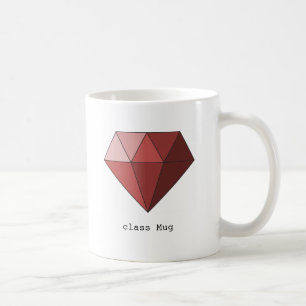 ルビー色のマグ コーヒーマグカップ
