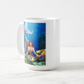 ルビー色の人魚のコーヒー・マグ コーヒーマグカップ (正面左)