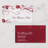 ルビー色の優雅 名刺 (正面/裏面)