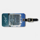 ルビー色の厳格な眺めのカスタム ラゲッジタグ (正面横)