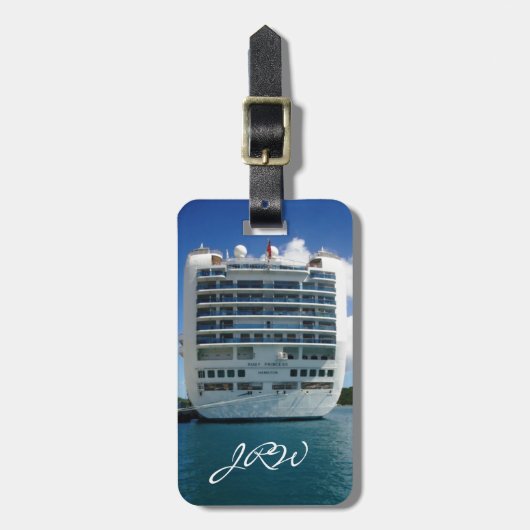 ルビー色の厳格な眺めのカスタム ラゲッジタグ (正面縦)