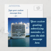 ルビー色の厳格な眺めの郵便はがき 案内ポストカード (正面/裏面)