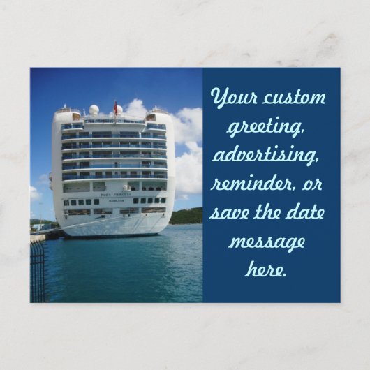 ルビー色の厳格な眺めの郵便はがき 案内ポストカード (正面)