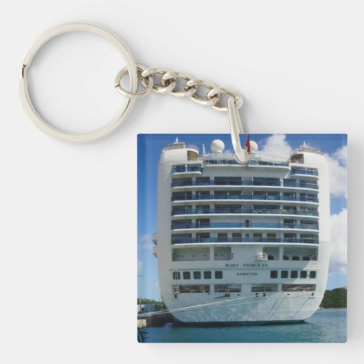 ルビー色の厳格な眺め キーホルダー (正面)