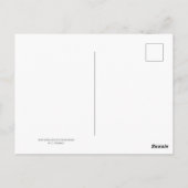 ルビー色の喉を持つコリブリ ポストカード (裏面)