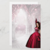 ルビー色の妖精の文房具 便箋 (正面/裏面)