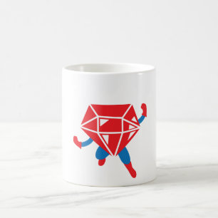 ルビー色の英雄 コーヒーマグカップ