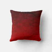 ルビー色の赤いデザイン クッション (裏面)