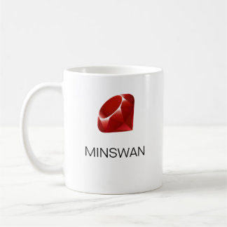 ルビー色プログラマーMINSWAN コーヒーマグカップ