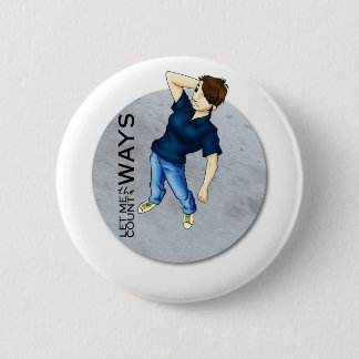 ルビー色ボタン 缶バッジ