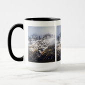 ルビー色山のぎざぎざ マグカップ (左)