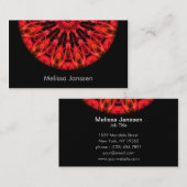 ルビー色愛-曼荼羅 名刺 (正面/裏面)