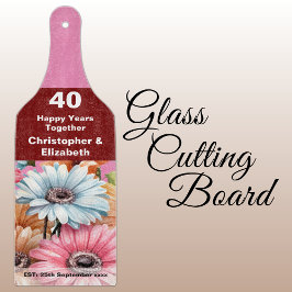 ルビー記念日フローラピンク カッティングボード