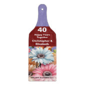 ルビー記念日40周年フローラ紫 カッティングボード (正面)