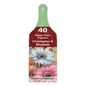 ルビー記念日40周年フローラ緑 カッティングボード (正面)