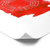 ルビー誕生石7月 ポスター (角)