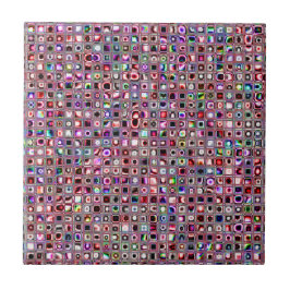 ルビー赤の'Bijux'テクスチャモザイクタイルのパターン タイル