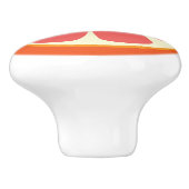 ルビー赤グレープフルーツ果汁の甘い柑橘系フルーツスライス セラミックノブ (側面)