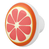 ルビー赤グレープフルーツ果汁の甘い柑橘系フルーツスライス セラミックノブ (右)