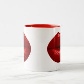 ルビー赤口紅メイクアップ美しいファッションサロン唇 ツートーンマグカップ (中央)