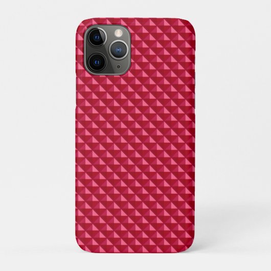 ルビー赤、エナメル色、スタッズグリッド Case-Mate iPhoneケース (裏)
