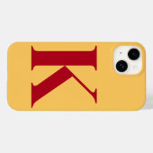 ルビー金ゴールドイニシャルパーソナライズされたモノグラムデザイン Case-Mate iPhoneケース (裏面 (横))