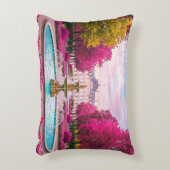 ルビー開花リトリートボタニカルファウンテン アクセントクッション (正面(垂直))