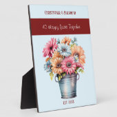 ルビー40周年の花々は青と呼ばれる フォトプラーク (側面)