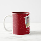 ルビー40周年結婚記念日 幼少期の写真 ツートーンマグカップ (左)