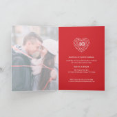 ルビー40周年記念ラブ 40周年記念 招待状 (内部)