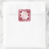 ルビー40周年記念結婚スクエアステッカー スクエアシール (バッグ)